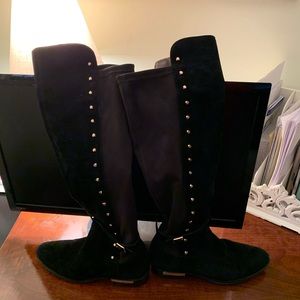 Vince Camuto Suede Boots- side zipper